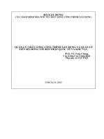 Bài giảng quản lý chất lượng công trình xây dựng và quản lý tiến độ hướng tới hội nhập quốc tế và khu vực