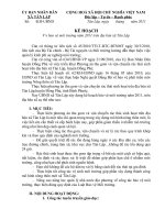 Kế hoach môi trường