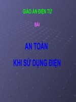 Bài An toàn khi sử dụng điện (Vật lý 7)