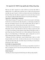 Các nguyên tắc TQM trong ngành giao thông công cộng