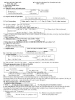 Đề cương ôn tập Anh 6