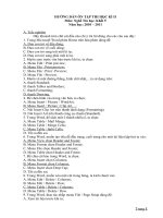 Hướng dẫn ôn thi môn nghề Tin học 9 HKII năm học 2010-2011