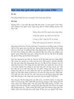 Bài văn đạt giải nhì quốc gia năm 1982