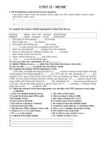 bài tập tiếng anh lớp 10 unit12