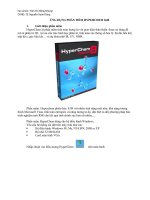 Tiểu luận ứng dụng phần mềm hyperchem 8 08