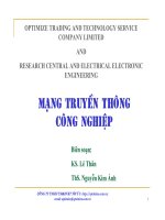 Bài giảng mạng truyền thông công nghiệp   ths  nguyễn kim ánh