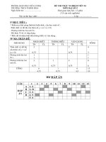 kiểm tra tiết 55 đại số 9 co ma trận