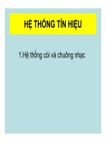 Bài giảng hệ thống tín hiệu