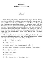 tài liệu không gian vectơ