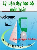 HÌNH HỌC KHÔNG GIAN ( 50 A SP TOÁN- ĐH VINH)