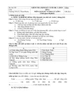 bai kiem tra mon khoa hoc