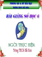 Tiết 87:PHÉP CHIA PHÂN SỐ