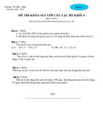 Đề KS toán HSG lớp 4 (đề 3)