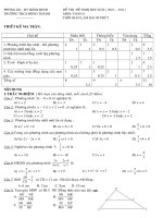 Đề thi đề nghị HK2 10-11 toán 8