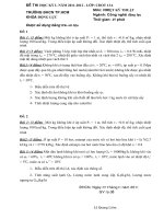 Bộ đề thi học kỳ 2 môn nhiệt kỹ thuật năm 2012   đh CN TP HCM