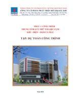 DỰ TOÁN CÔNG TRÌNH TRUNG TÂM LƯU TRỮ TÀI LIỆU CỤM KHÍ – ĐIỆN – ĐẠM CÀ MAU