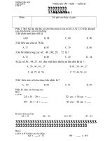 Phiếu học tập Toán - Tuần 30 mới nhất