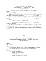 Đề thi HKII Vật lí 6 (cả Đại số và Hình học)