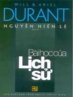 Bài học của lịch sử Sách lịch sử hay
