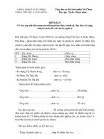 Biên bản tín nhiệm phong cách lối sống