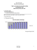 luận văn quản trị kinh doanh đề án kinh doanh Dịch vụ cho thuê sách, tìm kiếm tài liệu mở phòng thư viện dành cho học sinh, sinh viên.DOC