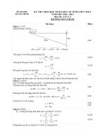 Đáp án đề HSG Vật  lý lớp 9 tỉnh QBình năm 2011