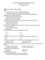 Đề KT-HKI môn Tin học lớp 3