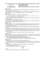 Đề thi HSG hóa tỉnh LA 2011