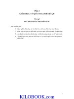 Giáo trình môn quản trị chiến lược