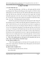 Một số kinh nghiệm giúp học sinh luyện nói tốt trong phân môn học âm (vần)  ở lớp 1/3 trường TH Trần Bình Trọng