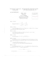 Đề, Đáp án HSG Quoảng Ninh bảng B 2011