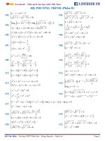 Hệ phương trình   phần 2