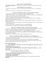 Ôn thi TN chủ đề địa lý các ngành kinh tế