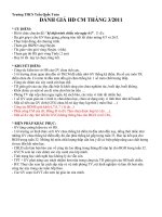 Kế hoạch CM tháng 4- 2011