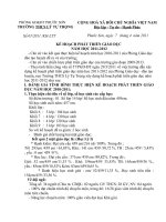 kế hoạch phát triển giáo dục