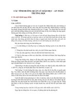 CÁC TÌNH HUỐNG QUẢN LÝ GIÁO DỤC – AN TOÀN TRƯỜNG HỌC