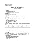 đề kiểm tra học kỳ II toán 7