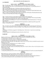 ĐỀ CƯƠNG ÔN TẬP LỚP 10 - HK2