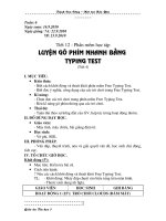Tiết 12 - Luyện gõ phím nhanh bằng Typing Test (t4)