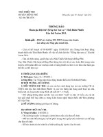 Thông báo tham gia hội thi Tiếng hát sơn ca tỉnh Bình Phước