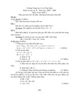 Đề thi HKII Toán 7 (cả Đại số và Hình học)