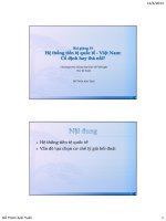 Bài giảng kinh tế vĩ mô bài 19  hệ thống tiền tệ quốc tế   việt nam