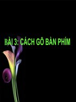 Bài 3: Cách gõ bàn phím (Trần Thanh Dung)