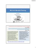 Bài giảng kinh tế vĩ mô bài 10  mô hình mundell   fleming