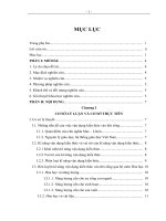 Luận văn Tìm hiểu kĩ năng vận dụng kiến thức Hóa học vào đời sống của học sinh qua các bài học ở chương IV, V sách giáo khoa hóa học 9 trường Trung học Cơ sở