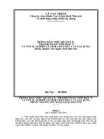 Hướng dẫn việc quản lý,  thanh toán vốn đầu tư và vốn sự nghiệp có tính chất đầu tư và xây dựng thuộc nguồn vốn ngân sách nhà nước