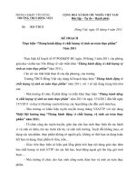 Kế hoạch tháng  vệ sinh ATTP