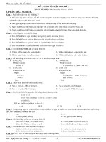 Đề Cương Ôn Thi Tin Học 8 - HK2