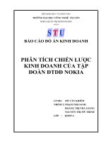 tiểu luận quản trị kinh doanh Phân tích chiến lược kinh doanh của Tập đoàn ĐTDĐ Nokia
