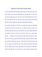 Nghị luận về game online trong học đường